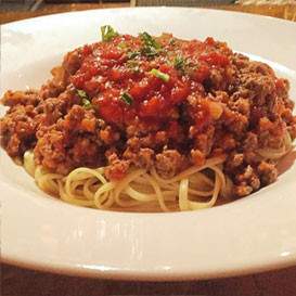 The Linguine Bolognese at Chez Frenchie